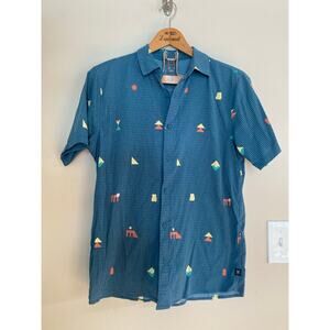 EUC ROARK Bless Up Perforated Short Sleeve Costa Size M